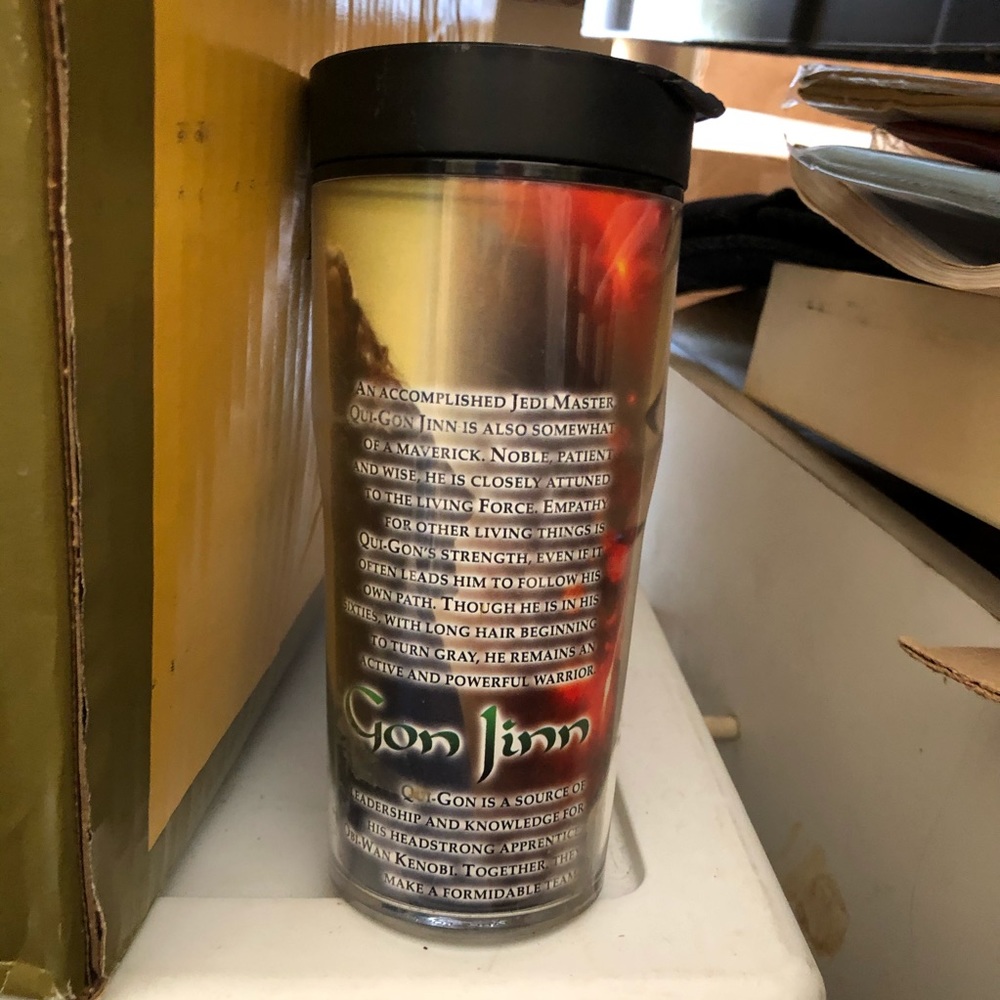 🔴STAR WARS EPISODE 1 Insulated TRAVEL MUG GON JINN - Picture 3 of 7